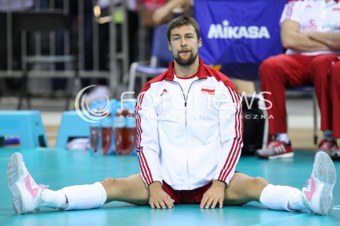  17.05.2016 KRAKOW (TAURON ARENA) <br />XIV MEMORIAL HUBERTA JERZEGO WAGNERA <br />MECZ POLSKA - BULGARIA ( MATCH POLAND - BULGARIA ) <br />N/Z MICHAL KUBIAK SYLWETKA ROZGRZEWKA<br /> 