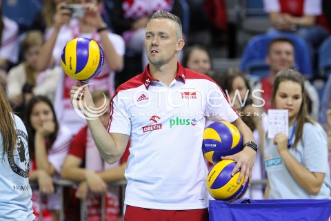  17.05.2016 KRAKOW (TAURON ARENA) <br />XIV MEMORIAL HUBERTA JERZEGO WAGNERA <br />MECZ POLSKA - BULGARIA ( MATCH POLAND - BULGARIA ) <br />N/Z WOJCIECH JANAS - TRENER PRZYGOTOWANIA FIZYCZNEGO SYLWETKA <br /> 
