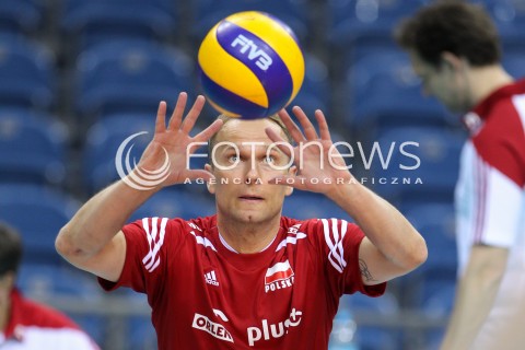  17.05.2016 KRAKOW (TAURON ARENA) <br />XIV MEMORIAL HUBERTA JERZEGO WAGNERA <br />MECZ POLSKA - BULGARIA ( MATCH POLAND - BULGARIA ) <br />N/Z PIOTR GACEK SYLWETKA <br /> 