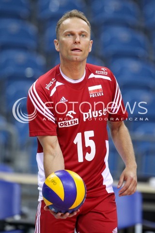  17.05.2016 KRAKOW (TAURON ARENA) <br />XIV MEMORIAL HUBERTA JERZEGO WAGNERA <br />MECZ POLSKA - BULGARIA ( MATCH POLAND - BULGARIA ) <br />N/Z PIOTR GACEK SYLWETKA <br /> 