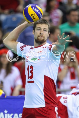  17.05.2016 KRAKOW (TAURON ARENA) <br />XIV MEMORIAL HUBERTA JERZEGO WAGNERA <br />MECZ POLSKA - BULGARIA ( MATCH POLAND - BULGARIA ) <br />N/Z MICHAL KUBIAK SYLWETKA <br /> 