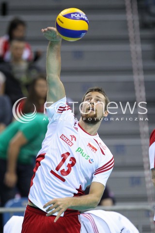  17.05.2016 KRAKOW (TAURON ARENA) <br />XIV MEMORIAL HUBERTA JERZEGO WAGNERA <br />MECZ POLSKA - BULGARIA ( MATCH POLAND - BULGARIA ) <br />N/Z MICHAL KUBIAK SYLWETKA <br /> 