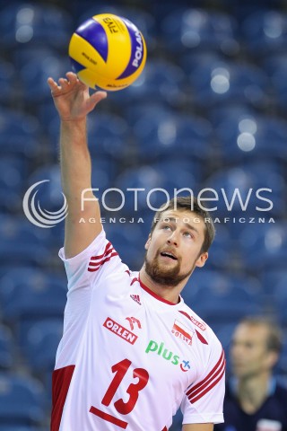  17.05.2016 KRAKOW (TAURON ARENA) <br />XIV MEMORIAL HUBERTA JERZEGO WAGNERA <br />MECZ POLSKA - BULGARIA ( MATCH POLAND - BULGARIA ) <br />N/Z MICHAL KUBIAK SYLWETKA <br /> 