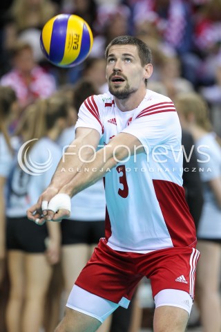  17.05.2016 KRAKOW (TAURON ARENA) <br />XIV MEMORIAL HUBERTA JERZEGO WAGNERA <br />MECZ POLSKA - BULGARIA ( MATCH POLAND - BULGARIA ) <br />N/Z DAWID KONARSKI SYLWETKA <br /> 