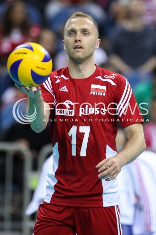  17.05.2016 KRAKOW (TAURON ARENA) <br />XIV MEMORIAL HUBERTA JERZEGO WAGNERA <br />MECZ POLSKA - BULGARIA ( MATCH POLAND - BULGARIA ) <br />N/Z PAWEL ZATORSKI SYLWETKA <br /> 