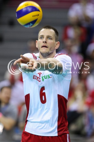  17.05.2016 KRAKOW (TAURON ARENA) <br />XIV MEMORIAL HUBERTA JERZEGO WAGNERA <br />MECZ POLSKA - BULGARIA ( MATCH POLAND - BULGARIA ) <br />N/Z BARTOSZ KUREK SYLWETKA <br /> 