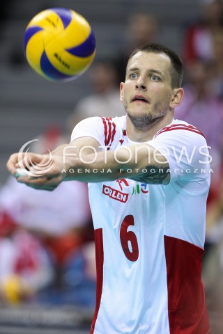  17.05.2016 KRAKOW (TAURON ARENA) <br />XIV MEMORIAL HUBERTA JERZEGO WAGNERA <br />MECZ POLSKA - BULGARIA ( MATCH POLAND - BULGARIA ) <br />N/Z BARTOSZ KUREK SYLWETKA <br /> 