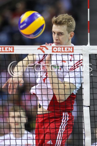  17.05.2016 KRAKOW (TAURON ARENA) <br />XIV MEMORIAL HUBERTA JERZEGO WAGNERA <br />MECZ POLSKA - BULGARIA ( MATCH POLAND - BULGARIA ) <br />N/Z ARTUR SZALPUK SYLWETKA ATAK<br /> 