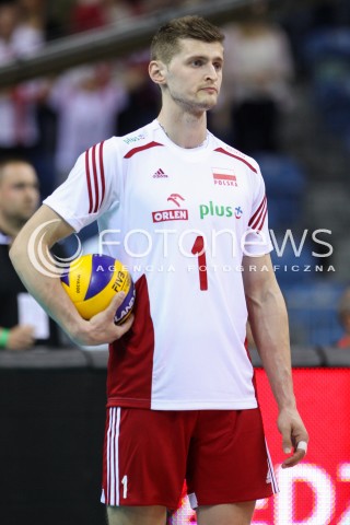  17.05.2016 KRAKOW (TAURON ARENA) <br />XIV MEMORIAL HUBERTA JERZEGO WAGNERA <br />MECZ POLSKA - BULGARIA ( MATCH POLAND - BULGARIA ) <br />N/Z PIOTR NOWAKOWSKI SYLWETKA <br /> 