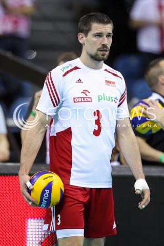  17.05.2016 KRAKOW (TAURON ARENA) <br />XIV MEMORIAL HUBERTA JERZEGO WAGNERA <br />MECZ POLSKA - BULGARIA ( MATCH POLAND - BULGARIA ) <br />N/Z DAWID KONARSKI SYLWETKA <br /> 