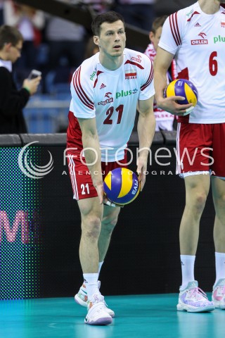  17.05.2016 KRAKOW (TAURON ARENA) <br />XIV MEMORIAL HUBERTA JERZEGO WAGNERA <br />MECZ POLSKA - BULGARIA ( MATCH POLAND - BULGARIA ) <br />N/Z RAFAL BUSZEK SYLWETKA <br /> 