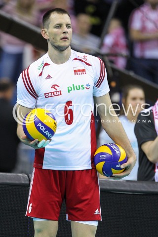  17.05.2016 KRAKOW (TAURON ARENA) <br />XIV MEMORIAL HUBERTA JERZEGO WAGNERA <br />MECZ POLSKA - BULGARIA ( MATCH POLAND - BULGARIA ) <br />N/Z BARTOSZ KUREK SYLWETKA <br /> 