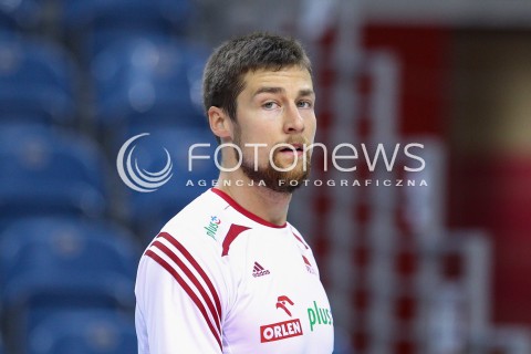  17.05.2016 KRAKOW (TAURON ARENA) <br />XIV MEMORIAL HUBERTA JERZEGO WAGNERA <br />MECZ POLSKA - BULGARIA ( MATCH POLAND - BULGARIA ) <br />N/Z MICHAL KUBIAK SYLWETKA <br /> 