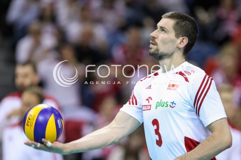  17.05.2016 KRAKOW (TAURON ARENA) <br />XIV MEMORIAL HUBERTA JERZEGO WAGNERA <br />MECZ POLSKA - BULGARIA ( MATCH POLAND - BULGARIA ) <br />N/Z DAWID KONARSKI SYLWETKA <br /> 