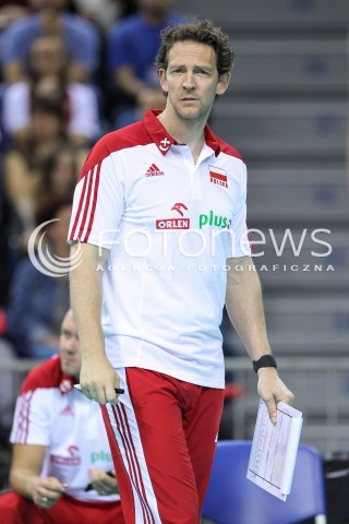  17.05.2016 KRAKOW (TAURON ARENA) <br />XIV MEMORIAL HUBERTA JERZEGO WAGNERA <br />MECZ POLSKA - BULGARIA ( MATCH POLAND - BULGARIA ) <br />N/Z STEPHANE ANTIGA - I TRENER ( HEAD COACH ) SYLWETKA <br /> 
