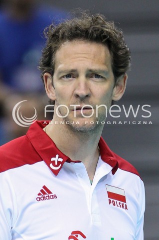  17.05.2016 KRAKOW (TAURON ARENA) <br />XIV MEMORIAL HUBERTA JERZEGO WAGNERA <br />MECZ POLSKA - BULGARIA ( MATCH POLAND - BULGARIA ) <br />N/Z STEPHANE ANTIGA - I TRENER ( HEAD COACH ) SYLWETKA GLOWKA PORTRET SYLWETKA<br /> 