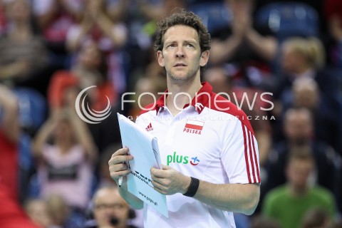  17.05.2016 KRAKOW (TAURON ARENA) <br />XIV MEMORIAL HUBERTA JERZEGO WAGNERA <br />MECZ POLSKA - BULGARIA ( MATCH POLAND - BULGARIA ) <br />N/Z STEPHANE ANTIGA - I TRENER ( HEAD COACH ) SYLWETKA <br /> 