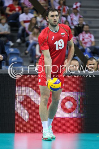  17.05.2016 KRAKOW (TAURON ARENA) <br />XIV MEMORIAL HUBERTA JERZEGO WAGNERA <br />MECZ POLSKA - BULGARIA ( MATCH POLAND - BULGARIA ) <br />N/Z TSVETAN SOKOLOV SYLWETKA <br /> 