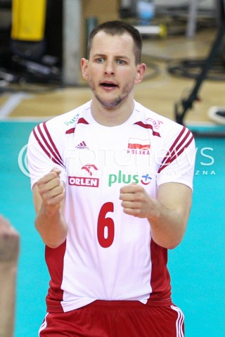  17.05.2016 KRAKOW (TAURON ARENA) <br />XIV MEMORIAL HUBERTA JERZEGO WAGNERA <br />MECZ POLSKA - BULGARIA ( MATCH POLAND - BULGARIA ) <br />N/Z BARTOSZ KUREK RADOSC EMOCJE SYLWETKA <br /> 