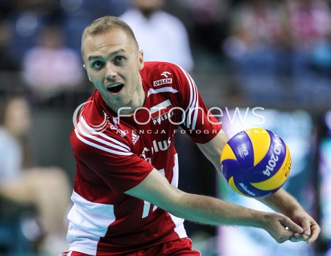  17.05.2016 KRAKOW (TAURON ARENA) <br />XIV MEMORIAL HUBERTA JERZEGO WAGNERA <br />MECZ POLSKA - BULGARIA ( MATCH POLAND - BULGARIA ) <br />N/Z PAWEL ZATORSKI SYLWETKA <br /> 