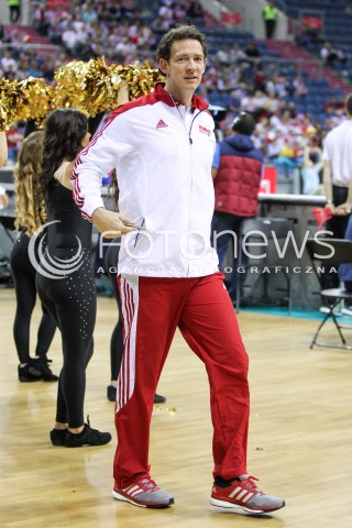  18.05.2016 KRAKOW (TAURON ARENA) <br />XIV MEMORIAL HUBERTA JERZEGO WAGNERA <br />MECZ POLSKA - BELGIA ( MATCH POLAND - BELGIUM ) <br />N/Z STEPHANE ANTIGA - I TRENER ( HEAD COACH ) SYLWETKA <br /> 