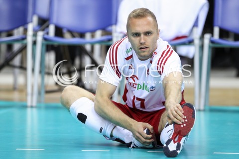  18.05.2016 KRAKOW (TAURON ARENA) <br />XIV MEMORIAL HUBERTA JERZEGO WAGNERA <br />MECZ POLSKA - BELGIA ( MATCH POLAND - BELGIUM ) <br />N/Z PAWEL ZATORSKI SYLWETKA ROZGRZEWKA<br /> 