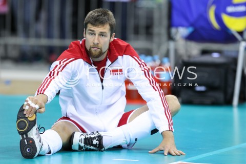  18.05.2016 KRAKOW (TAURON ARENA) <br />XIV MEMORIAL HUBERTA JERZEGO WAGNERA <br />MECZ POLSKA - BELGIA ( MATCH POLAND - BELGIUM ) <br />N/Z MICHAL KUBIAK SYLWETKA ROZGRZEWKA<br /> 