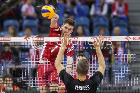  18.05.2016 KRAKOW (TAURON ARENA) <br />XIV MEMORIAL HUBERTA JERZEGO WAGNERA <br />MECZ POLSKA - BELGIA ( MATCH POLAND - BELGIUM ) <br />N/Z KAROL KLOS <br /> 