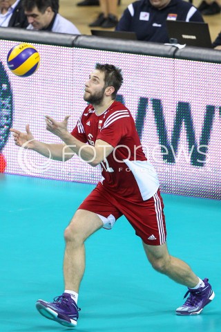  18.05.2016 KRAKOW (TAURON ARENA) <br />XIV MEMORIAL HUBERTA JERZEGO WAGNERA <br />MECZ POLSKA - BELGIA ( MATCH POLAND - BELGIUM ) <br />N/Z GRZEGORZ LOMACZ SYLWETKA <br /> 