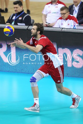  18.05.2016 KRAKOW (TAURON ARENA) <br />XIV MEMORIAL HUBERTA JERZEGO WAGNERA <br />MECZ POLSKA - BELGIA ( MATCH POLAND - BELGIUM ) <br />N/Z MATEUSZ MIKA SYLWETKA <br /> 