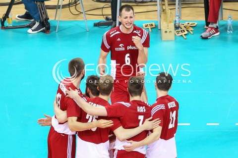  18.05.2016 KRAKOW (TAURON ARENA) <br />XIV MEMORIAL HUBERTA JERZEGO WAGNERA <br />MECZ POLSKA - BELGIA ( MATCH POLAND - BELGIUM ) <br />N/Z BARTOSZ KUREK RADOSC EMOCJE <br /> 
