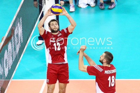  18.05.2016 KRAKOW (TAURON ARENA) <br />XIV MEMORIAL HUBERTA JERZEGO WAGNERA <br />MECZ POLSKA - BELGIA ( MATCH POLAND - BELGIUM ) <br />N/Z GRZEGORZ LOMACZ MARCIN MOZDZONEK <br /> 