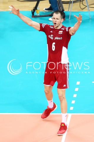  18.05.2016 KRAKOW (TAURON ARENA) <br />XIV MEMORIAL HUBERTA JERZEGO WAGNERA <br />MECZ POLSKA - BELGIA ( MATCH POLAND - BELGIUM ) <br />N/Z BARTOSZ KUREK RADOSC EMOCJE SYLWETKA <br /> 
