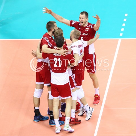  18.05.2016 KRAKOW (TAURON ARENA) <br />XIV MEMORIAL HUBERTA JERZEGO WAGNERA <br />MECZ POLSKA - BELGIA ( MATCH POLAND - BELGIUM ) <br />N/Z BARTOSZ KUREK RADOSC EMOCJE <br /> 