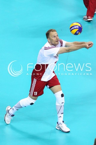  18.05.2016 KRAKOW (TAURON ARENA) <br />XIV MEMORIAL HUBERTA JERZEGO WAGNERA <br />MECZ POLSKA - BELGIA ( MATCH POLAND - BELGIUM ) <br />N/Z PIOTR GACEK SYLWETKA <br /> 