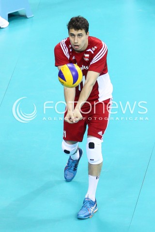  18.05.2016 KRAKOW (TAURON ARENA) <br />XIV MEMORIAL HUBERTA JERZEGO WAGNERA <br />MECZ POLSKA - BELGIA ( MATCH POLAND - BELGIUM ) <br />N/Z FABIAN DRZYZGA SYLWETKA <br /> 