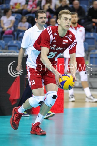  18.05.2016 KRAKOW (TAURON ARENA) <br />XIV MEMORIAL HUBERTA JERZEGO WAGNERA <br />MECZ POLSKA - BELGIA ( MATCH POLAND - BELGIUM ) <br />N/Z ARTUR SZALPUK SYLWETKA <br /> 