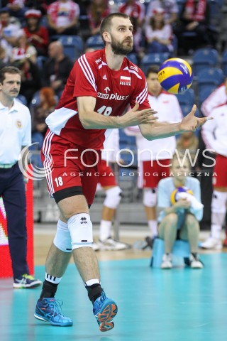  18.05.2016 KRAKOW (TAURON ARENA) <br />XIV MEMORIAL HUBERTA JERZEGO WAGNERA <br />MECZ POLSKA - BELGIA ( MATCH POLAND - BELGIUM ) <br />N/Z MARCIN MOZDZONEK SYLWETKA <br /> 