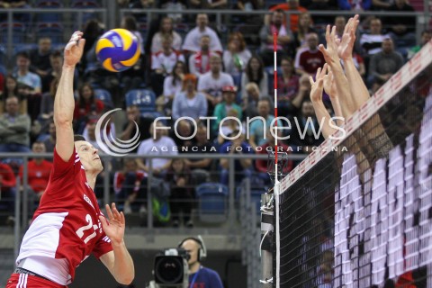  18.05.2016 KRAKOW (TAURON ARENA) <br />XIV MEMORIAL HUBERTA JERZEGO WAGNERA <br />MECZ POLSKA - BELGIA ( MATCH POLAND - BELGIUM ) <br />N/Z RAFAL BUSZEK <br /> 