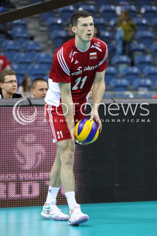  18.05.2016 KRAKOW (TAURON ARENA) <br />XIV MEMORIAL HUBERTA JERZEGO WAGNERA <br />MECZ POLSKA - BELGIA ( MATCH POLAND - BELGIUM ) <br />N/Z RAFAL BUSZEK SYLWETKA <br /> 