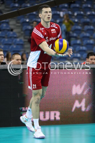  18.05.2016 KRAKOW (TAURON ARENA) <br />XIV MEMORIAL HUBERTA JERZEGO WAGNERA <br />MECZ POLSKA - BELGIA ( MATCH POLAND - BELGIUM ) <br />N/Z RAFAL BUSZEK SYLWETKA <br /> 