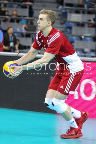  18.05.2016 KRAKOW (TAURON ARENA) <br />XIV MEMORIAL HUBERTA JERZEGO WAGNERA <br />MECZ POLSKA - BELGIA ( MATCH POLAND - BELGIUM ) <br />N/Z ARTUR SZALPUK SYLWETKA <br /> 