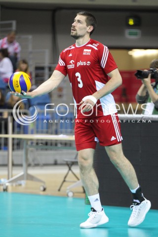  18.05.2016 KRAKOW (TAURON ARENA) <br />XIV MEMORIAL HUBERTA JERZEGO WAGNERA <br />MECZ POLSKA - BELGIA ( MATCH POLAND - BELGIUM ) <br />N/Z DAWID KONARSKI SYLWETKA <br /> 
