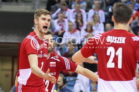  18.05.2016 KRAKOW (TAURON ARENA) <br />XIV MEMORIAL HUBERTA JERZEGO WAGNERA <br />MECZ POLSKA - BELGIA ( MATCH POLAND - BELGIUM ) <br />N/Z KAROL KLOS RADOSC EMOCJE <br /> 
