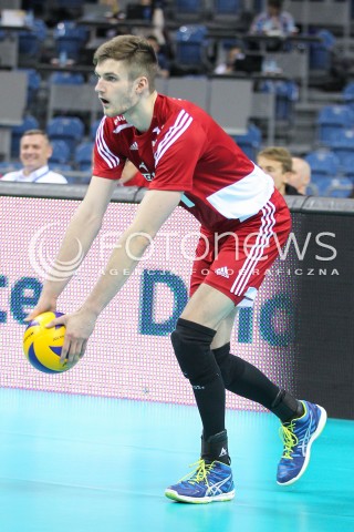  18.05.2016 KRAKOW (TAURON ARENA) <br />XIV MEMORIAL HUBERTA JERZEGO WAGNERA <br />MECZ POLSKA - BELGIA ( MATCH POLAND - BELGIUM ) <br />N/Z KAROL KLOS SYLWETKA <br /> 