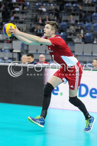  18.05.2016 KRAKOW (TAURON ARENA) <br />XIV MEMORIAL HUBERTA JERZEGO WAGNERA <br />MECZ POLSKA - BELGIA ( MATCH POLAND - BELGIUM ) <br />N/Z KAROL KLOS SYLWETKA <br /> 