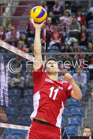  18.05.2016 KRAKOW (TAURON ARENA) <br />XIV MEMORIAL HUBERTA JERZEGO WAGNERA <br />MECZ POLSKA - BELGIA ( MATCH POLAND - BELGIUM ) <br />N/Z FABIAN DRZYZGA SYLWETKA <br /> 