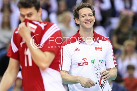  18.05.2016 KRAKOW (TAURON ARENA) <br />XIV MEMORIAL HUBERTA JERZEGO WAGNERA <br />MECZ POLSKA - BELGIA ( MATCH POLAND - BELGIUM ) <br />N/Z STEPHANE ANTIGA - I TRENER ( HEAD COACH ) RADOSC EMOCJE <br /> 