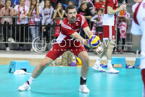  18.05.2016 KRAKOW (TAURON ARENA) <br />XIV MEMORIAL HUBERTA JERZEGO WAGNERA <br />MECZ POLSKA - BELGIA ( MATCH POLAND - BELGIUM ) <br />N/Z DAWID KONARSKI SYLWETKA <br /> 