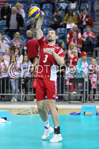  18.05.2016 KRAKOW (TAURON ARENA) <br />XIV MEMORIAL HUBERTA JERZEGO WAGNERA <br />MECZ POLSKA - BELGIA ( MATCH POLAND - BELGIUM ) <br />N/Z DAWID KONARSKI SYLWETKA <br /> 